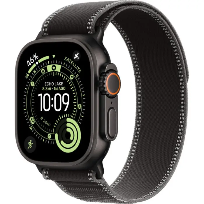 умные часы apple watch ultra 3 49 black titanium case with m/l black/charcoal trail loop умные часы apple watch ultra 3 49 black titanium case with m/l black/charcoal trail loop