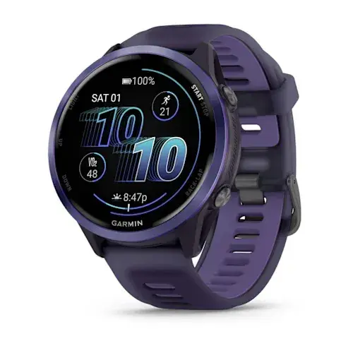 умные часы watch garmin forerunner 570 47mm indigo imperial purple/indigo band 010-02971-02