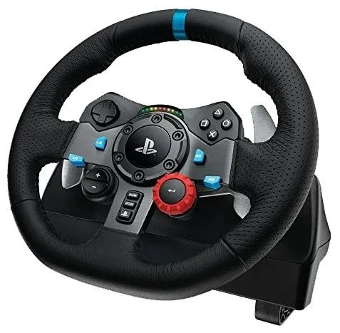 руль игровой logitech g driving force g29 для ps5, ps4, ps3 и пк, черный руль игровой logitech g driving force g29 для ps5, ps4, ps3 и пк, черный