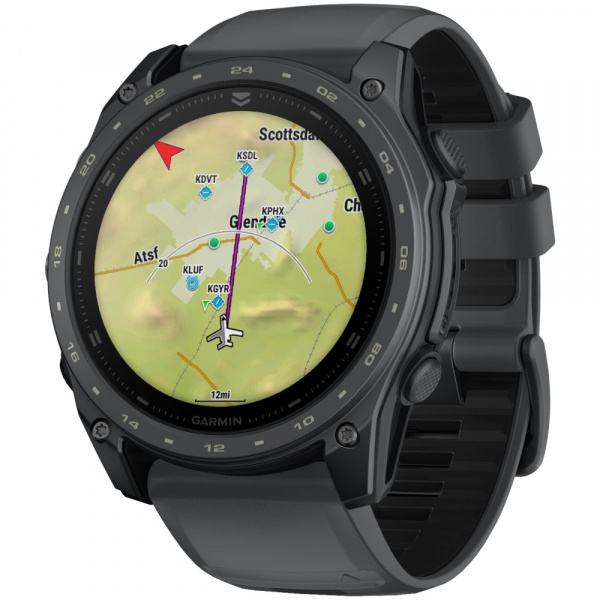 умные часы watch garmin tactix 8 51mm amoled slate gray cerakote with black silicone 010-04553-00