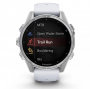 умные часы watch garmin fenix 8 43 amoled silver with whitestone silicone умные часы watch garmin fenix 8 43 amoled silver with whitestone silicone