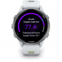 умные часы watch garmin forerunner 970 47mm titanium whitestone/yellow 010-02969-61