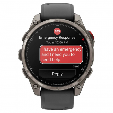 умные часы watch garmin fenix 8 pro 47mm amoled sapphire titanium graphite 010-03198-11