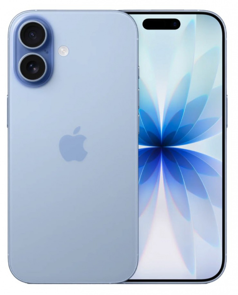 смартфон apple iphone 17 256 гб, mist blue (esim)