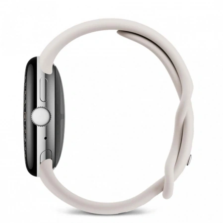 pixel watch 4 45 wi-fi polished silver/porcelain active band pixel watch 4 45 wi-fi polished silver/porcelain active band