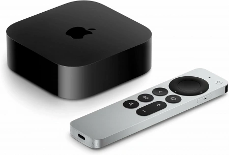 apple tv (2022)4k 64 гб, black (mn873)