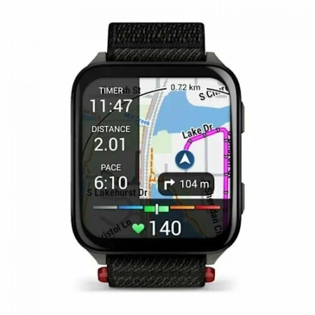 умные часы watch garmin venu x1 black/slate titanium with black nylon 010-02980-02