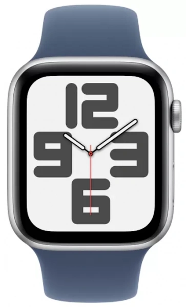 умные часы apple watch se (2023) 40 silver case blue sport band s/m (mre13)