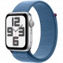 умные часы apple watch se (2023) 40 silver case winter blue sport loop (mre33)