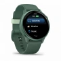 умные часы watch garmin vivoactive 6 metallic jasper green with jasper green silicone 010-02985-02