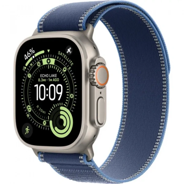 Умные часы Apple Watch Ultra 3 49 Natural Titanium Case with M/L Blue/Bright Blue Trail Loop