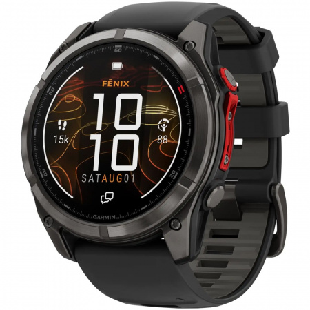 умные часы watch garmin fenix 8 51 microled sapphire carbon gray dlc titanium black / pebble gray умные часы watch garmin fenix 8 51 microled sapphire carbon gray dlc titanium black / pebble gray