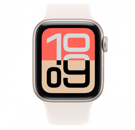 умные часы apple watch se 3 44mm (2025) starlight aluminum case with sport band starlight s/m