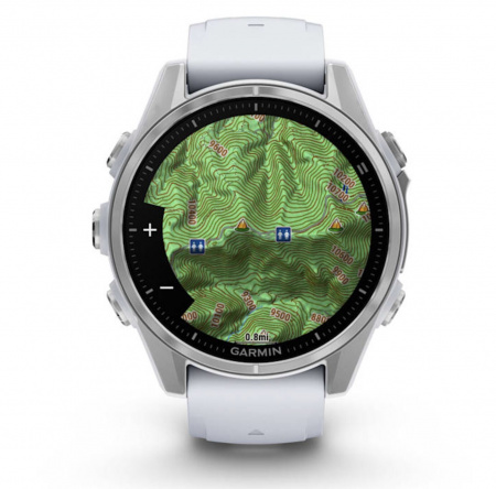умные часы watch garmin fenix 8 43 amoled sapphire soft gold with whitestone 010-02903-18