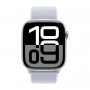 умные часы apple watch s10 42 mm silver  blue cloud sport loop