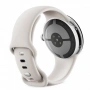 pixel watch 4 45 wi-fi polished silver/porcelain active band pixel watch 4 45 wi-fi polished silver/porcelain active band