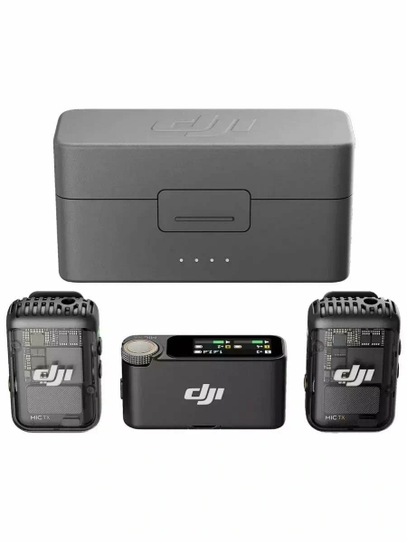 беспроводной микрофон dji mic 2 (2 tx + 1 rx + charging case) беспроводной микрофон dji mic 2 (2 tx + 1 rx + charging case)