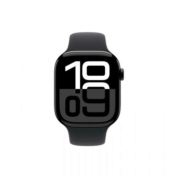 умные часы apple watch s10 42 mm jet black aluminum case sport band m/l