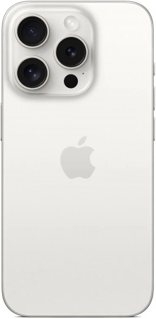 смартфон apple iphone 15 pro 128 гб, white titanium (nano-sim + esim)