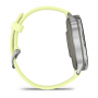 умные часы watch garmin venu 4 45 mm silver with citron silicone 010-03014-02